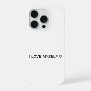 Coque iPhone 15 Pro Étui de téléphone “Je m'aime” – Mignon et abordabl