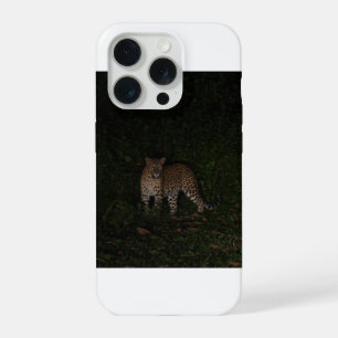 Coque iPhone 15 Pro Étui de téléphone Léopard foncé