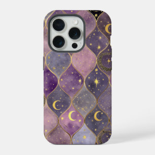 Coque iPhone 15 Pro Étui de téléphone Lune Mystique – Conception céles