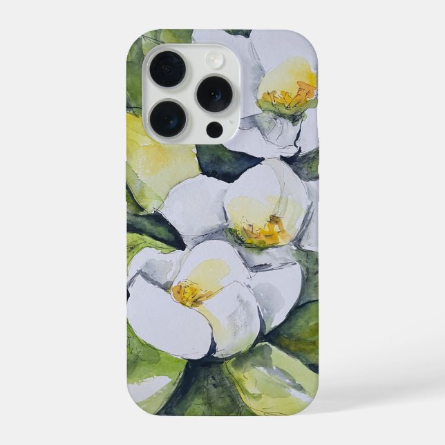 Coque iPhone Étui de téléphone_Magnolie (Verso)