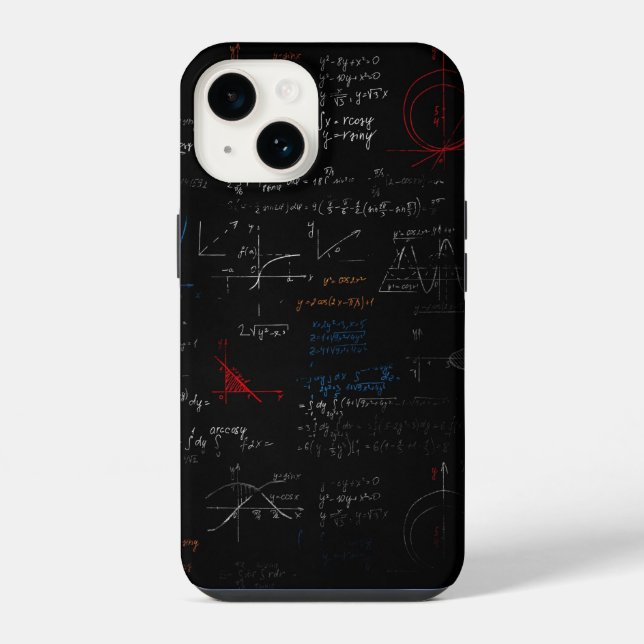 Coque iPhone Étui de téléphone Math (Verso)