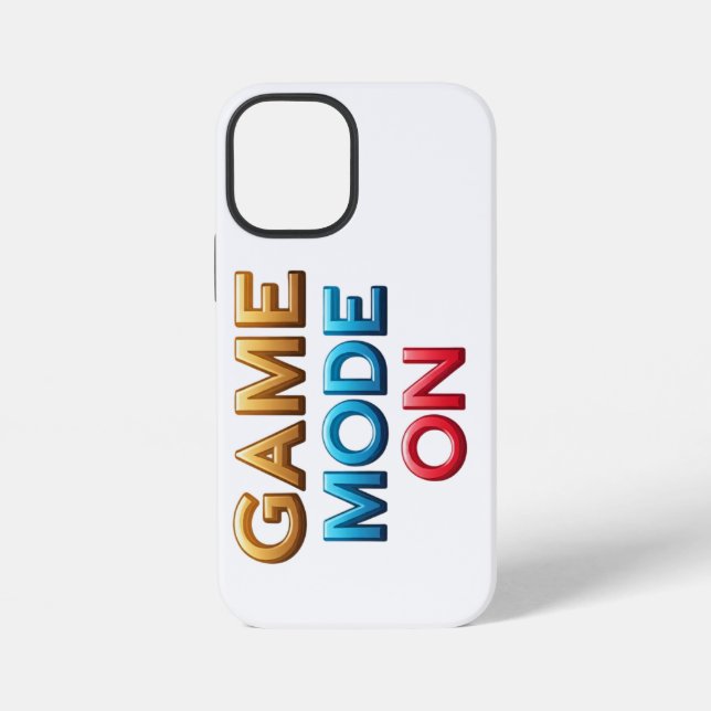 Coque iPhone Étui de téléphone Mode Jeu Activé (Verso)
