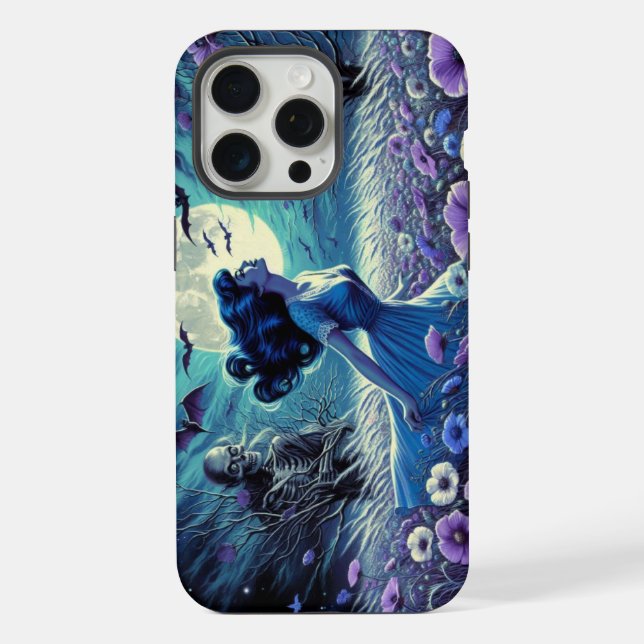 Coque iPhone Étui de téléphone nécromancie (Verso)