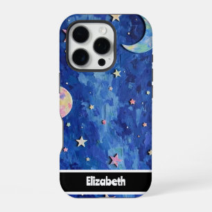Coque iPhone 16 Pro Étui de téléphone nuit céleste personnalisable