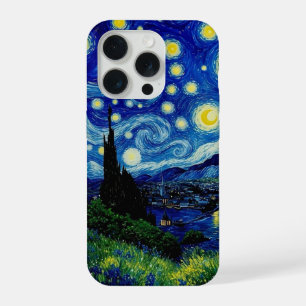 Coque iPhone 15 Pro Étui de téléphone Nuit étoilée – Tourbillonnant bl