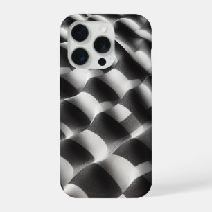 Coque iPhone 15 Pro Étui de téléphone Op-Art noir et blanc moderne - A