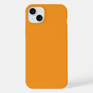 Coque iPhone 15 Plus Étui de téléphone orange chaud et vibrant