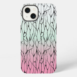 Etui iPhone 13 Étui de téléphone Papillon Monarque Blanc et Rose