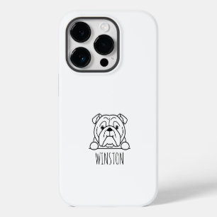 Coque Pour iPhone 14 Plus Étui de téléphone personnalisé Bouledogue Anglais