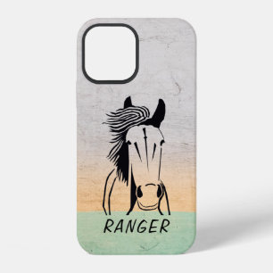 Coque iPhone 12 Étui de téléphone personnalisé Cheval Pomme IPhone