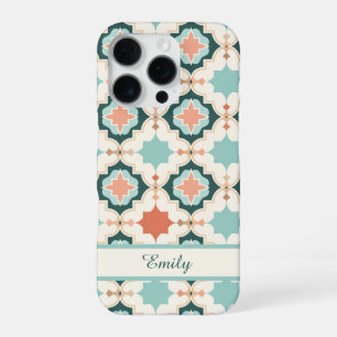 Coque iPhone 16 Pro Étui de téléphone personnalisé en carreau marocain