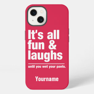 Etui iPhone 13 Étui de téléphone personnalisé FUN & LAUGHS nom &