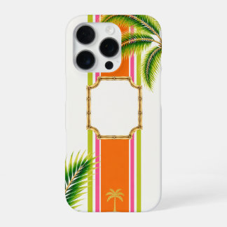 Coque iPhone 16 Pro Étui de téléphone personnalisé Palm Royale Citrus