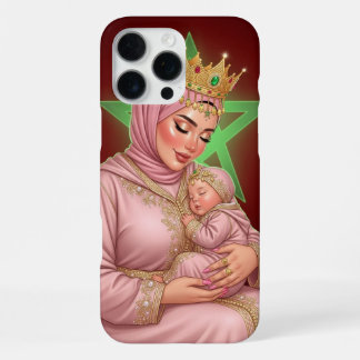 Coque iPhone 16 Pro Max Étui de téléphone personnalisé pour mère et bébé m