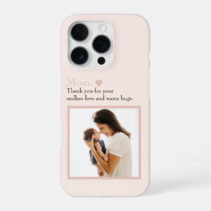 Coque iPhone 16 Pro Étui de téléphone photo personnalisé "Maman" avec