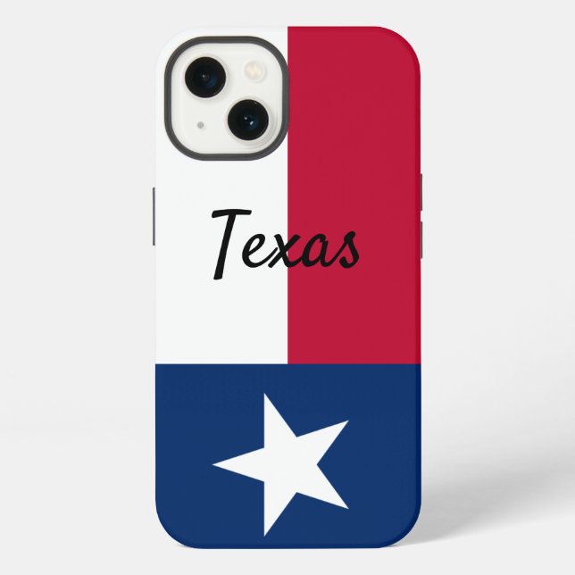 Coque iPhone Étui de téléphone portable drapeau du Texas (Verso)