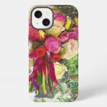 Étui de téléphone portable floral vibrant
