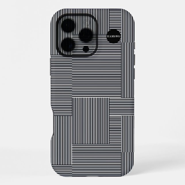 Coque iPhone Étui de téléphone portable Graphic Design HAMbWG (Verso)