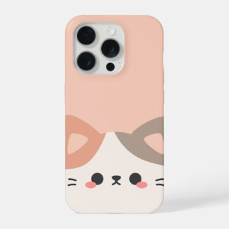 Coque iPhone 15 Pro Étui de téléphone pour chat adorable – Tendance po