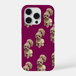 Coque iPhone 15 Pro Étui de téléphone pour chiot mignon