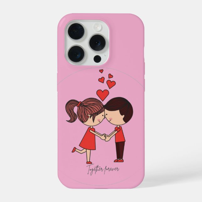 Coque iPhone Étui de téléphone pour couple  (Verso)