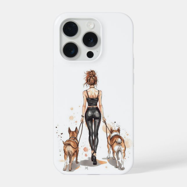 Coque iPhone Étui de téléphone pour maman de chien | Mode pour  (Verso)