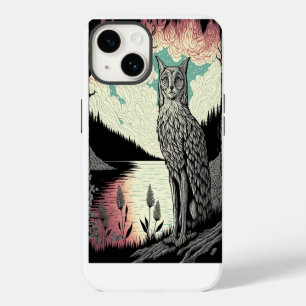 Coque Pour iPhone 14 Étui de téléphone psychédélique Mystic Cat Sorci