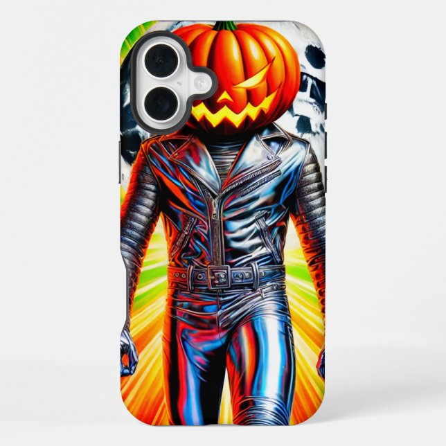 Coque iPhone Étui de téléphone Pumpkin Man (Verso)