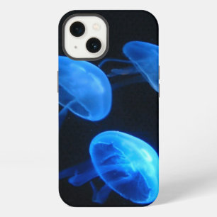 Etui iPhone 13 Étui de téléphone qui brille aux méduses Housse