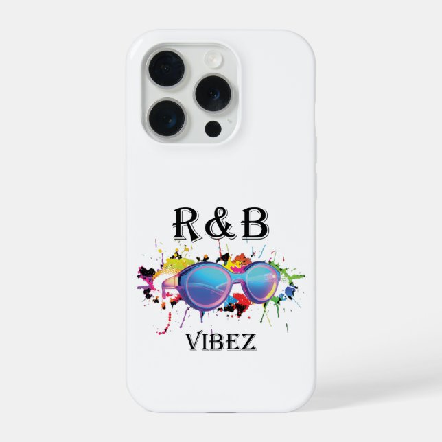 Coque iPhone Étui de téléphone R&B Vibez | Esthétique musicale  (Verso)