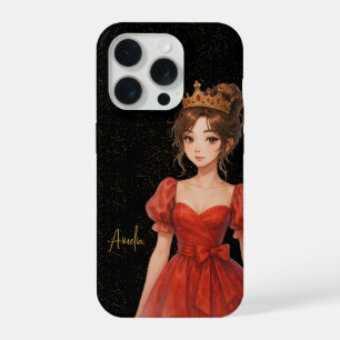 Coque iPhone 15 Pro Étui de téléphone reine élégant nom personnalisé