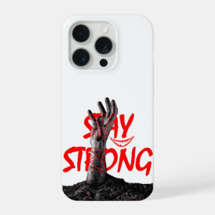 Coque iPhone 15 Pro Étui de téléphone : Restez Fort Citations de Motiv