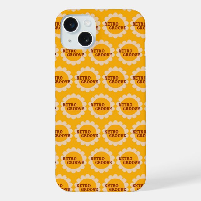 Coque iPhone Étui de téléphone Retro Groove (Verso)