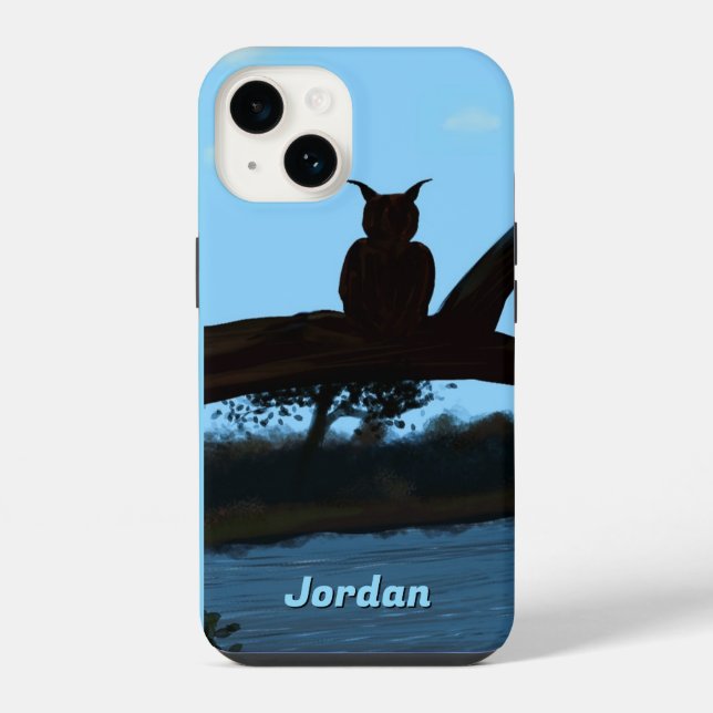 Coque iPhone Étui de téléphone River Owl Apple (Verso)