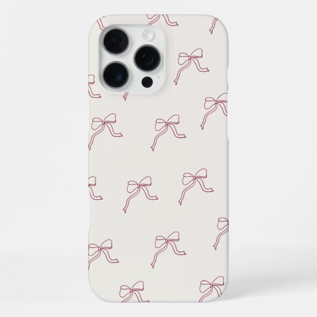Coque iPhone Étui de téléphone rose 🎀 (Verso)