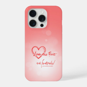 Coque iPhone 15 Pro Étui de téléphone Rose Amour de Soi en premier