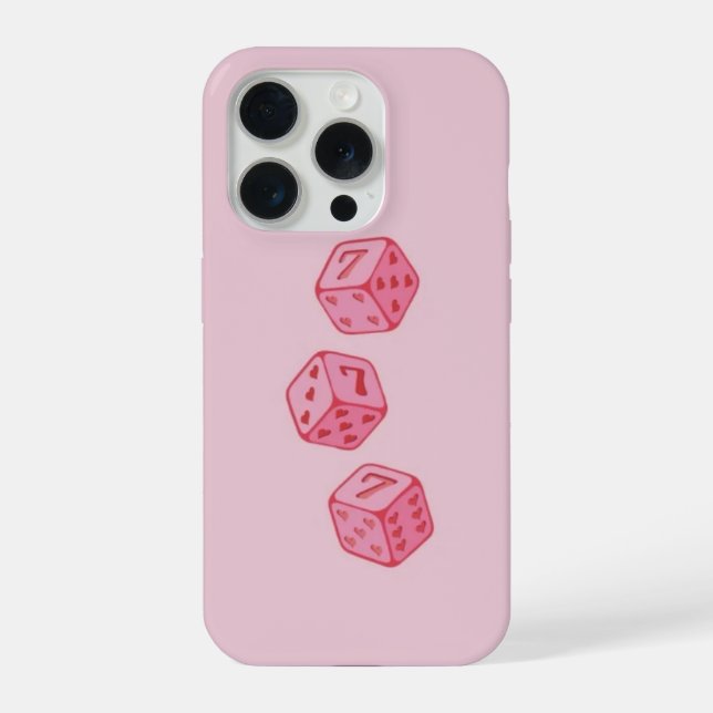 Coque iPhone étui de téléphone rose pour iPhone (Verso)