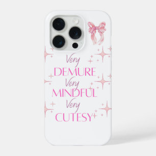Coque iPhone 15 Pro Étui de téléphone rose très mignon