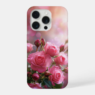 Coque iPhone 15 Pro Étui de téléphone Roses Roses Élégantes