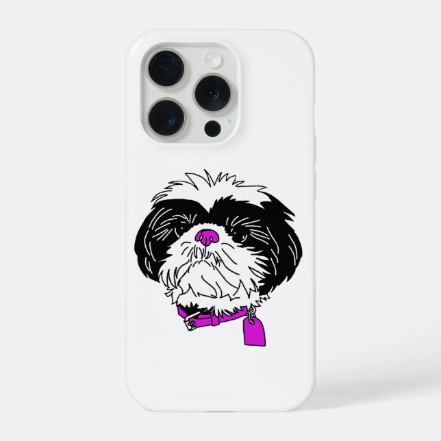 Coque iPhone Étui de téléphone Shih Tzu (Verso)