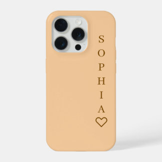 Coque iPhone 15 Pro Étui de téléphone simple personnalisable