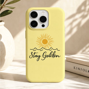 Coque iPhone 16 Pro Max Étui de téléphone Stay Golden – Protecteur et insp