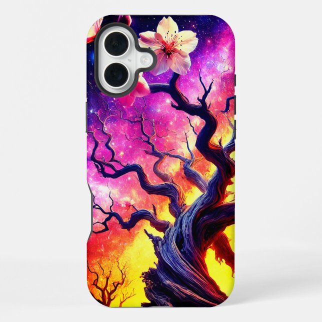 Coque iPhone Étui de téléphone Sunset Tree (Verso)