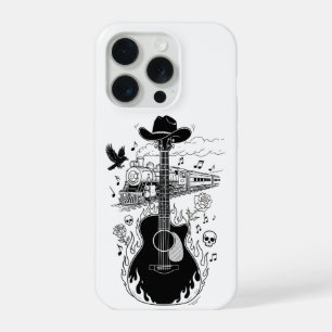 Coque iPhone 15 Pro Étui de téléphone sur le thème de Johnny Cash
