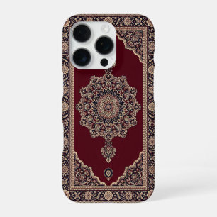 Coque iPhone 16 Pro Étui de téléphone Tapis Persan Rouge Classique – M