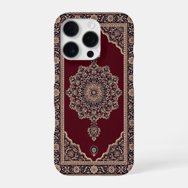 Coque iPhone Étui de téléphone Tapis Persan Rouge Classique – M (Verso)