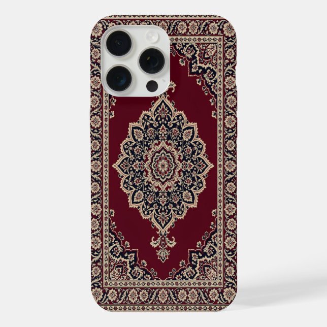 Coque iPhone Étui de téléphone Tapis Persan Rouge Classique – M (Verso)