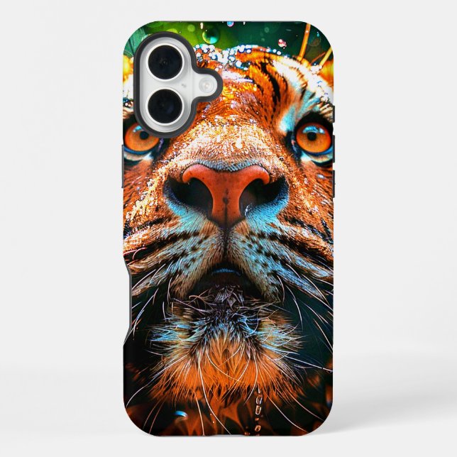 Coque iPhone Étui de téléphone Tigre (Verso)