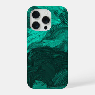 COQUE iPhone 15 PRO ÉTUI DE TÉLÉPHONE TOURBILLON ÉMERAUDE