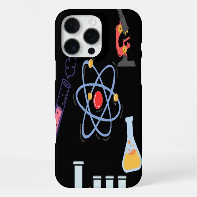 Coque iPhone Étui de téléphone universitaire avec symboles math (Verso)